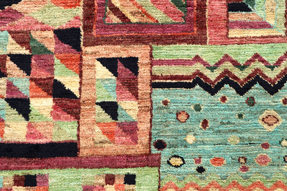 Multi Colored Gabbeh 7' 11 x 10' - No. 56628 - ALRUG Rug Store
