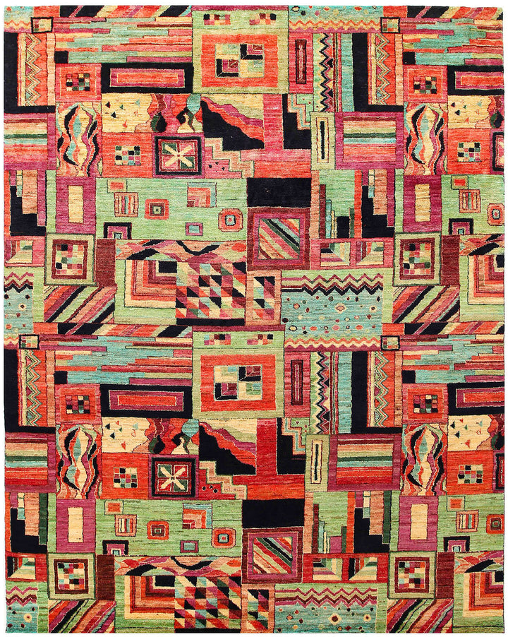 Multi Colored Gabbeh 7' 11 x 10' - No. 56628 - ALRUG Rug Store