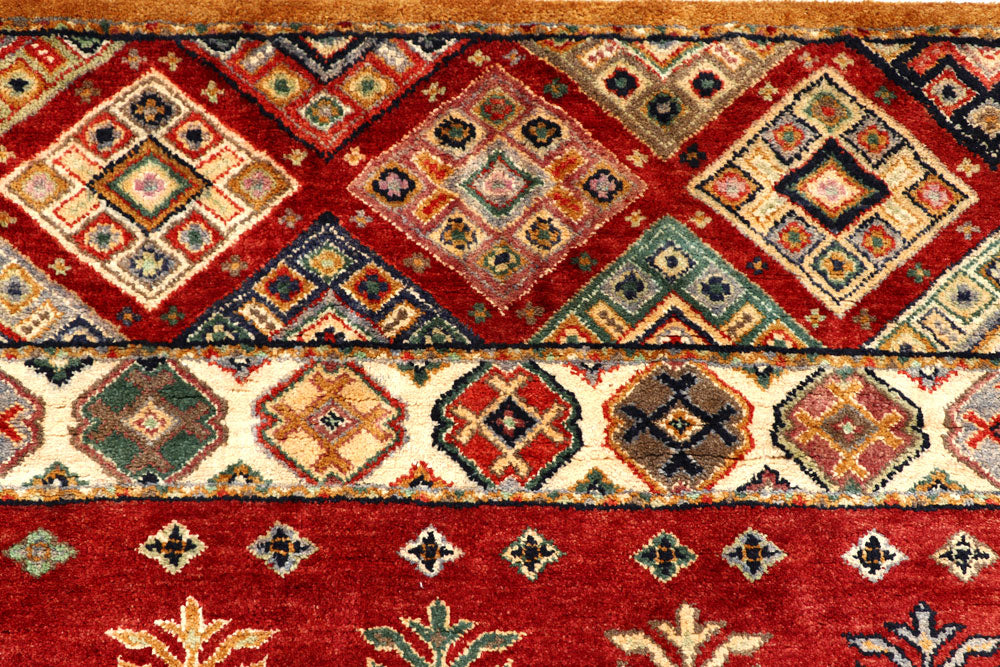 Firebrick Gabbeh 6' 7 x 8' 11 - No. 56631 - ALRUG Rug Store