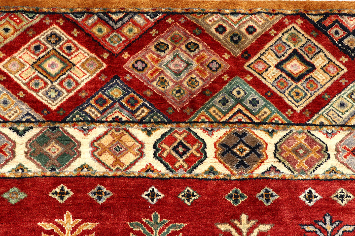 Firebrick Gabbeh 6' 7 x 8' 11 - No. 56631 - ALRUG Rug Store