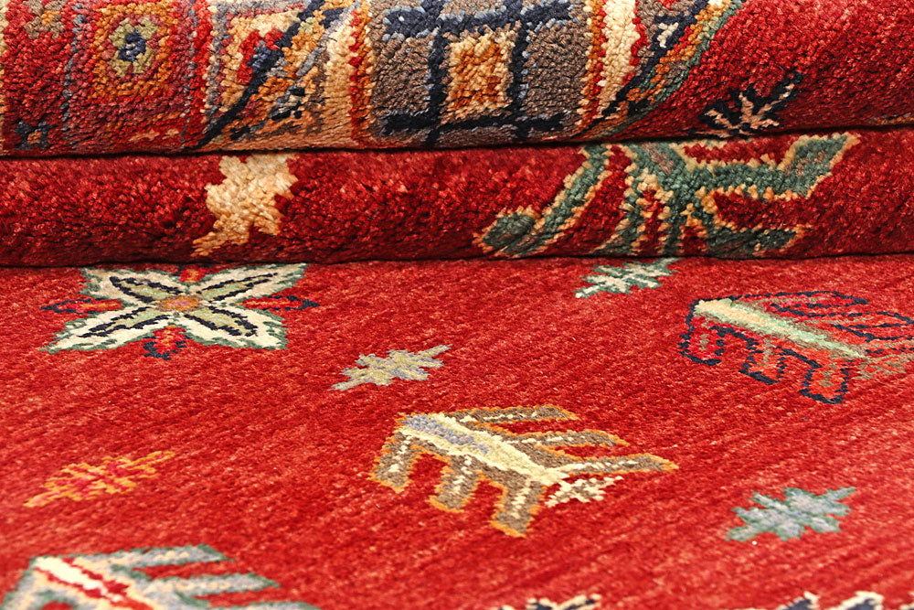Firebrick Gabbeh 6' 7 x 8' 11 - No. 56631 - ALRUG Rug Store