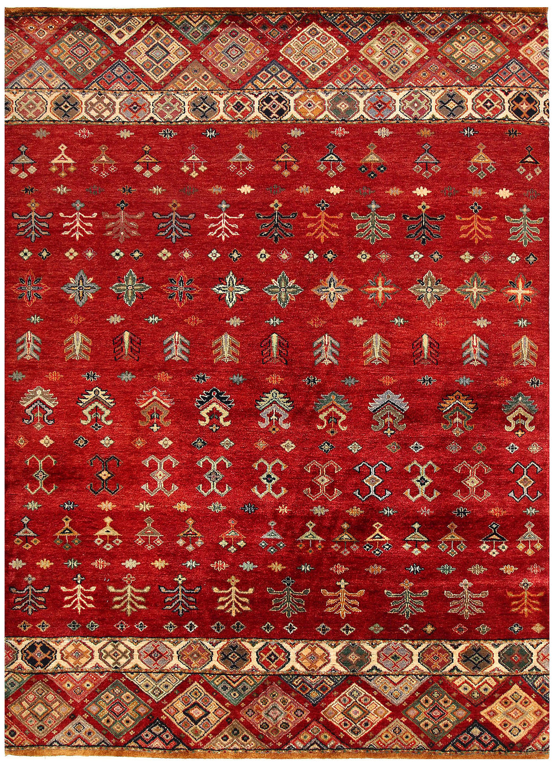 Firebrick Gabbeh 6' 7 x 8' 11 - No. 56631 - ALRUG Rug Store