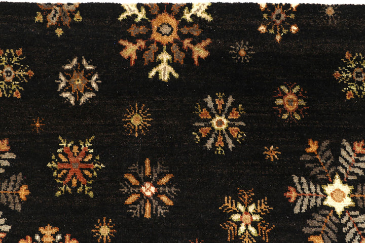 Black Gabbeh 6' 6 x 9' 7 - No. 56633 - ALRUG Rug Store