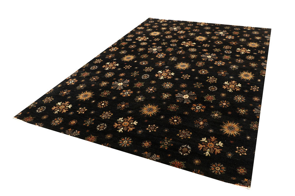 Black Gabbeh 6' 6 x 9' 7 - No. 56633 - ALRUG Rug Store
