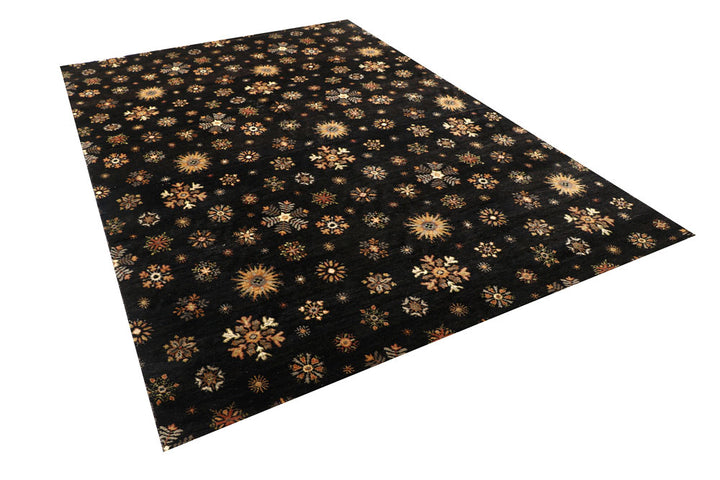 Black Gabbeh 6' 6 x 9' 7 - No. 56633 - ALRUG Rug Store