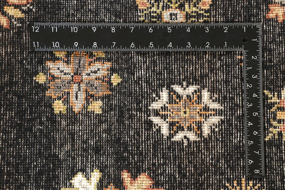 Black Gabbeh 6' 6 x 9' 7 - No. 56633 - ALRUG Rug Store