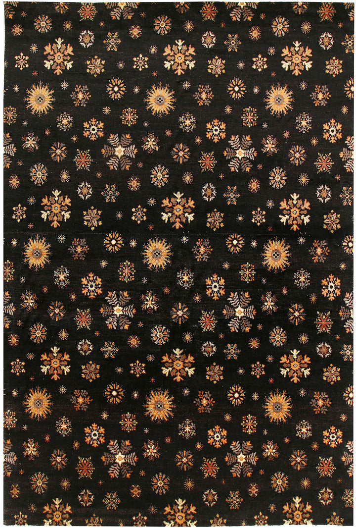 Black Gabbeh 6' 6 x 9' 7 - No. 56633 - ALRUG Rug Store