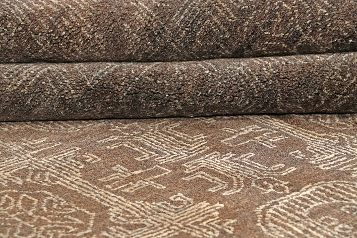Saddle Brown Gabbeh 7' 11 x 11' 5 - No. 56637 - ALRUG Rug Store