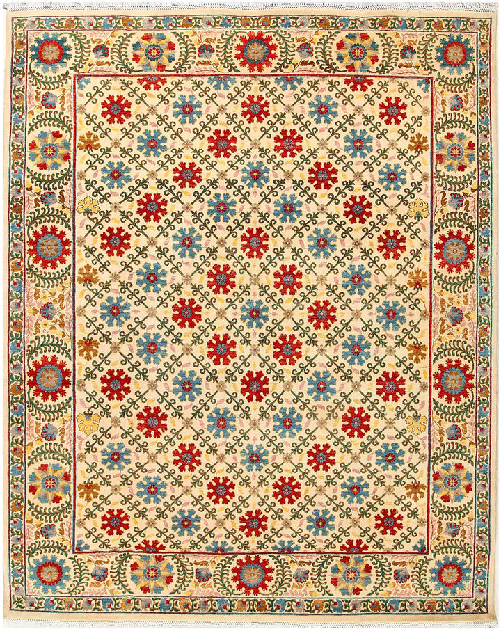 Lemon Chiffon Gabbeh 8' 2 x 10' 1 - No. 56638 - ALRUG Rug Store