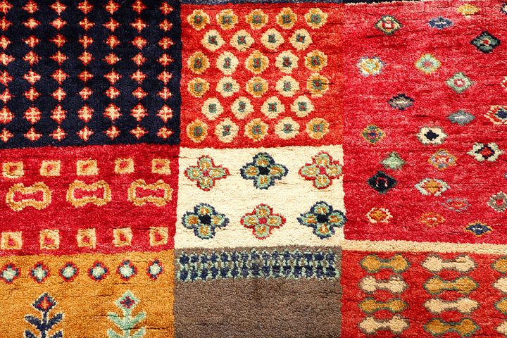 Firebrick Gabbeh 5' 6 x 7' 9 - No. 56644 - ALRUG Rug Store