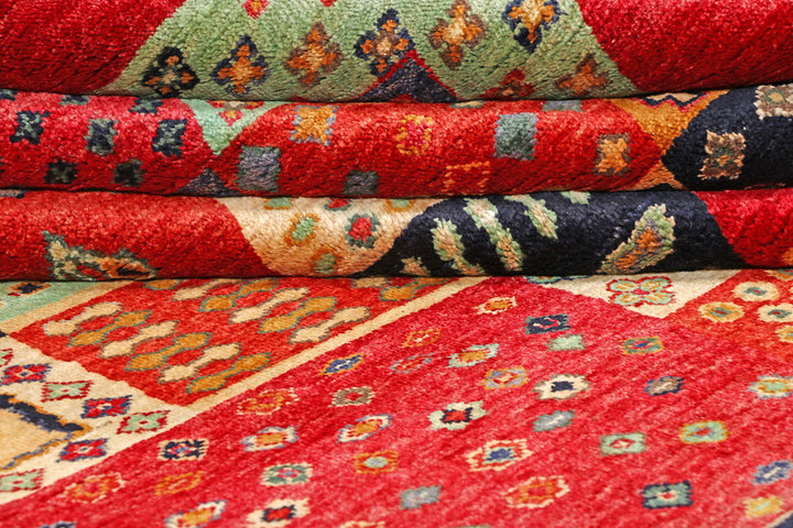 Firebrick Gabbeh 5' 6 x 7' 9 - No. 56644 - ALRUG Rug Store