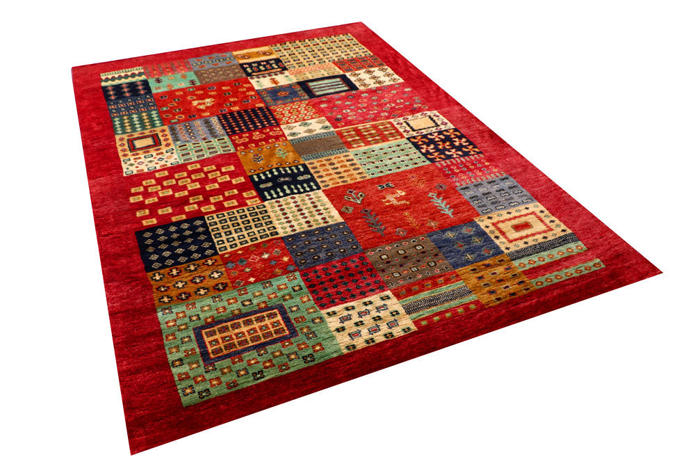 Firebrick Gabbeh 5' 6 x 7' 9 - No. 56644 - ALRUG Rug Store