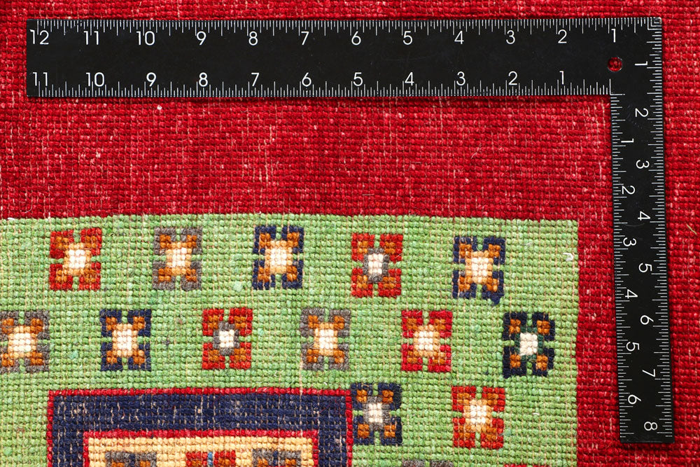 Firebrick Gabbeh 5' 6 x 7' 9 - No. 56644 - ALRUG Rug Store