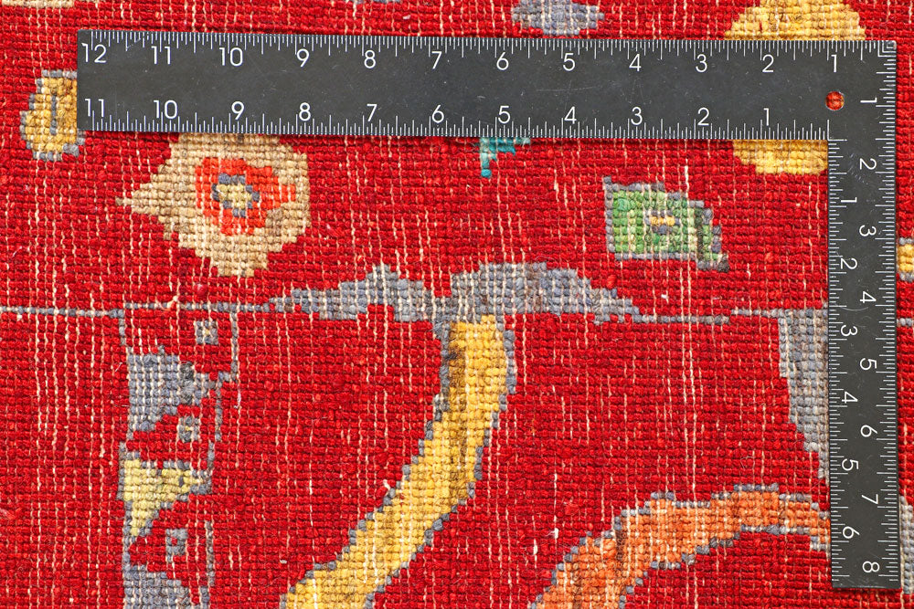 Firebrick Gabbeh 4' 6 x 6' 7 - No. 56649 - ALRUG Rug Store