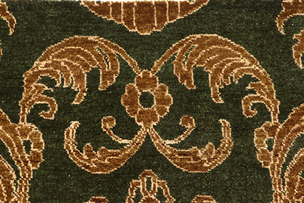 Darkgreen Gabbeh 6' x 8' 9 - No. 56650 - ALRUG Rug Store