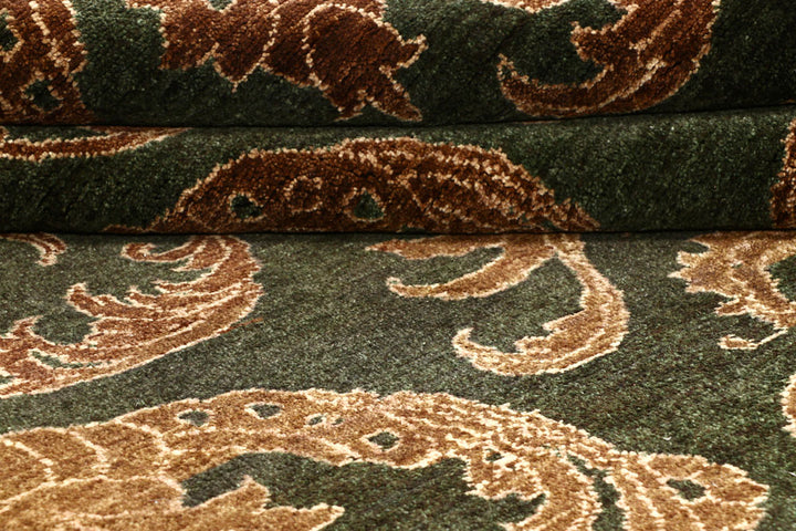 Darkgreen Gabbeh 6' x 8' 9 - No. 56650 - ALRUG Rug Store