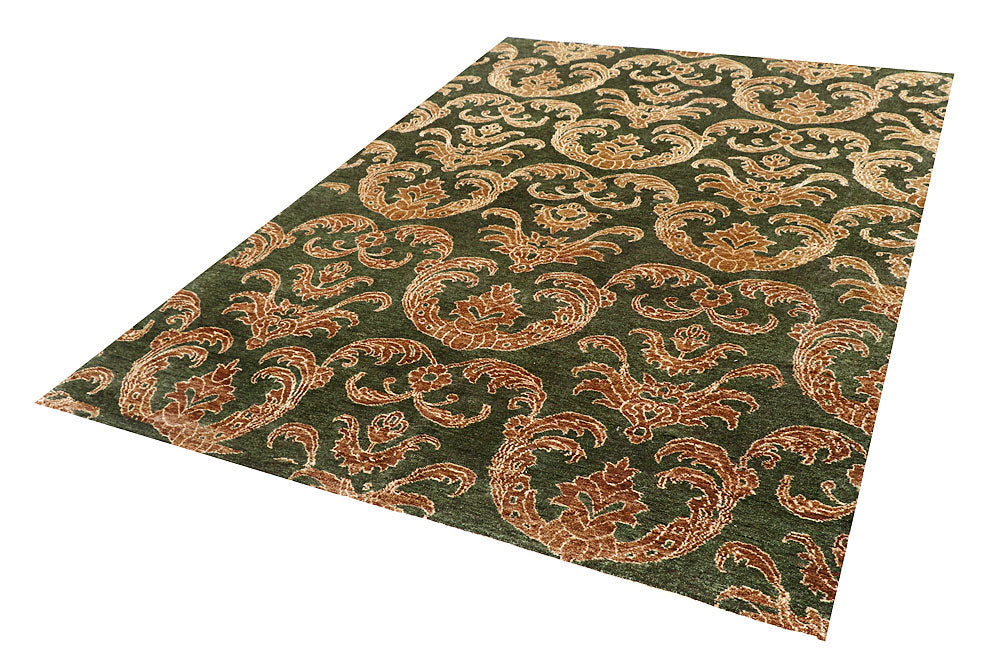 Darkgreen Gabbeh 6' x 8' 9 - No. 56650 - ALRUG Rug Store