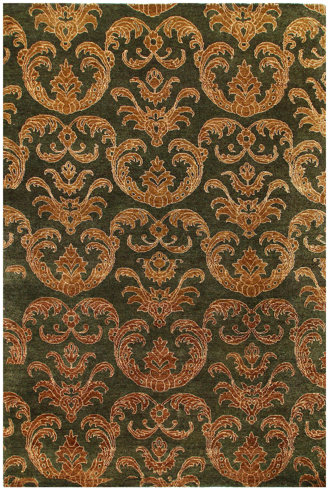 Darkgreen Gabbeh 6' x 8' 9 - No. 56650 - ALRUG Rug Store