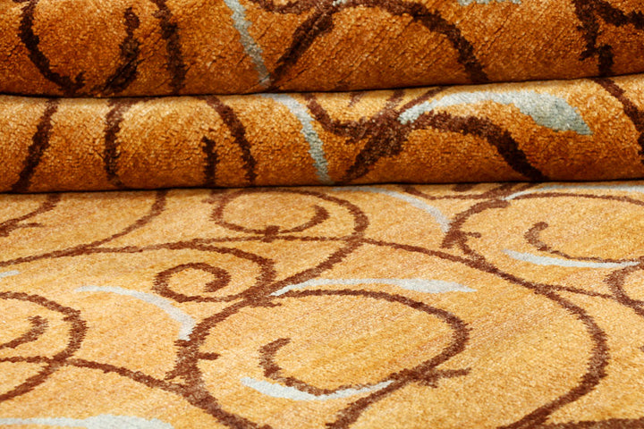 Sandy Brown Gabbeh 5' 7 x 8' - No. 56651 - ALRUG Rug Store