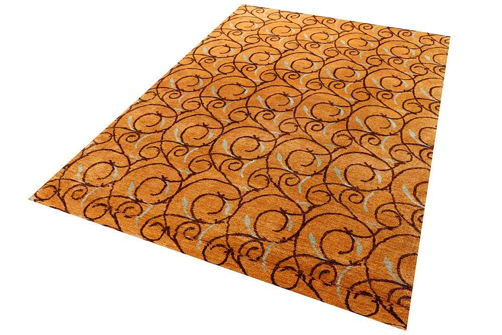 Sandy Brown Gabbeh 5' 7 x 8' - No. 56651 - ALRUG Rug Store