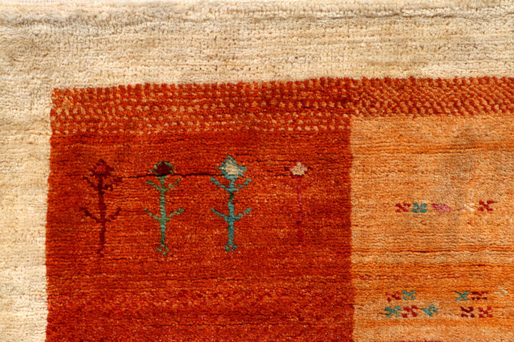 Multi Colored Gabbeh 3' 1 x 5' 1 - No. 56653 - ALRUG Rug Store