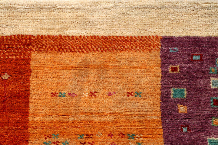 Multi Colored Gabbeh 3' 1 x 5' 1 - No. 56653 - ALRUG Rug Store