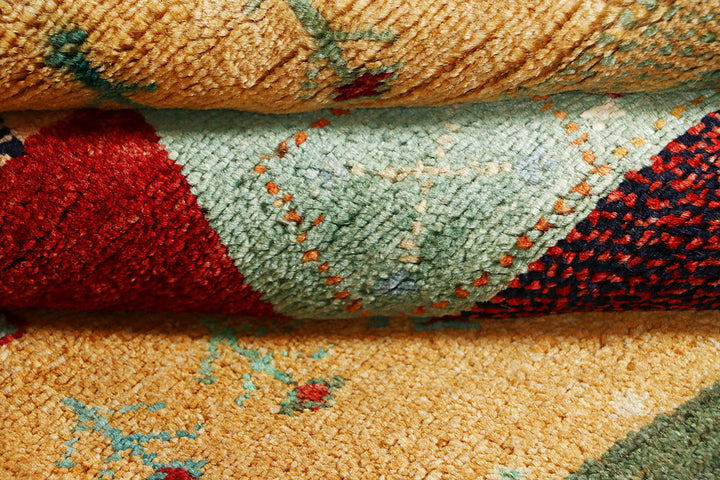 Multi Colored Gabbeh 3' 1 x 5' 1 - No. 56653 - ALRUG Rug Store