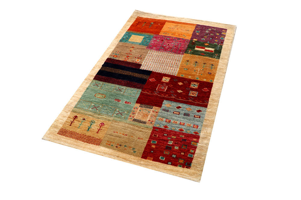 Multi Colored Gabbeh 3' 1 x 5' 1 - No. 56653 - ALRUG Rug Store