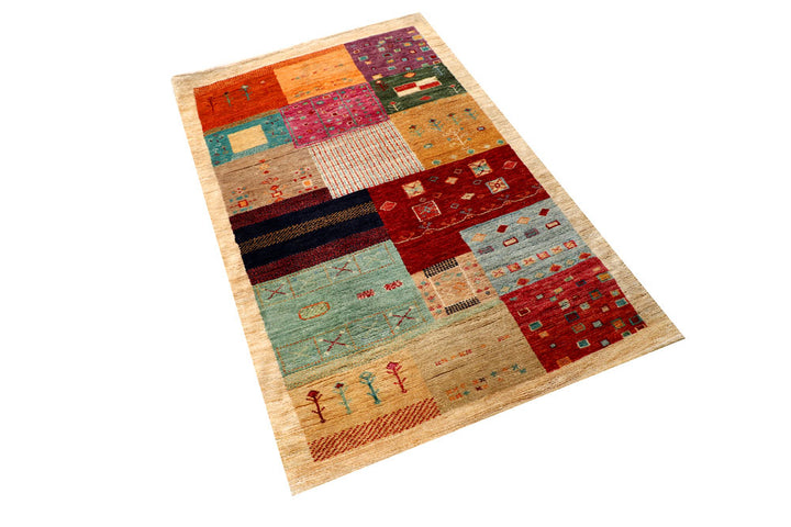 Multi Colored Gabbeh 3' 1 x 5' 1 - No. 56653 - ALRUG Rug Store