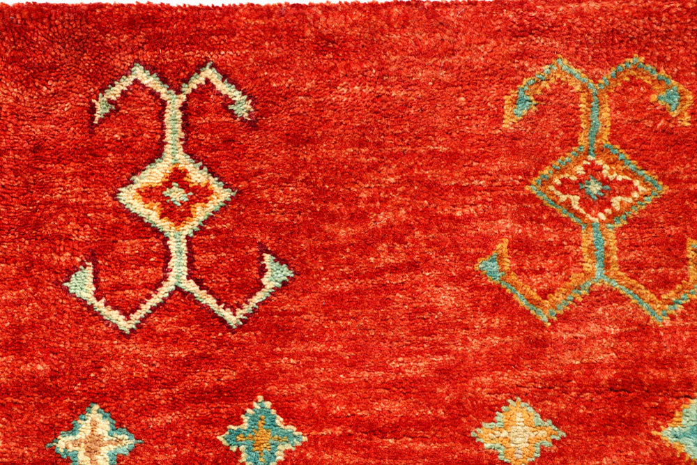 Red Gabbeh 3' 1 x 4' 11 - No. 56654 - ALRUG Rug Store