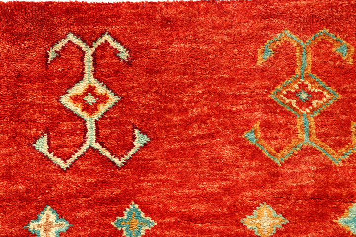 Red Gabbeh 3' 1 x 4' 11 - No. 56654 - ALRUG Rug Store