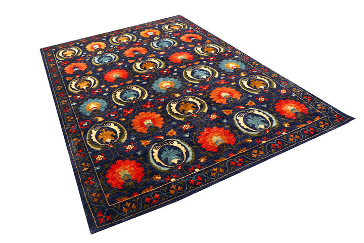 Dark Blue Suzani 6' x 8' 11 - No. 56659 - ALRUG Rug Store