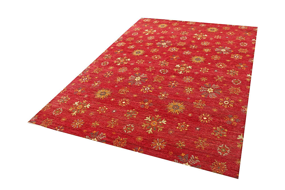 Firebrick Gabbeh 5' 7 x 8' - No. 56660 - ALRUG Rug Store