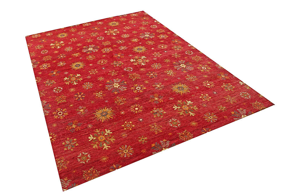 Firebrick Gabbeh 5' 7 x 8' - No. 56660 - ALRUG Rug Store