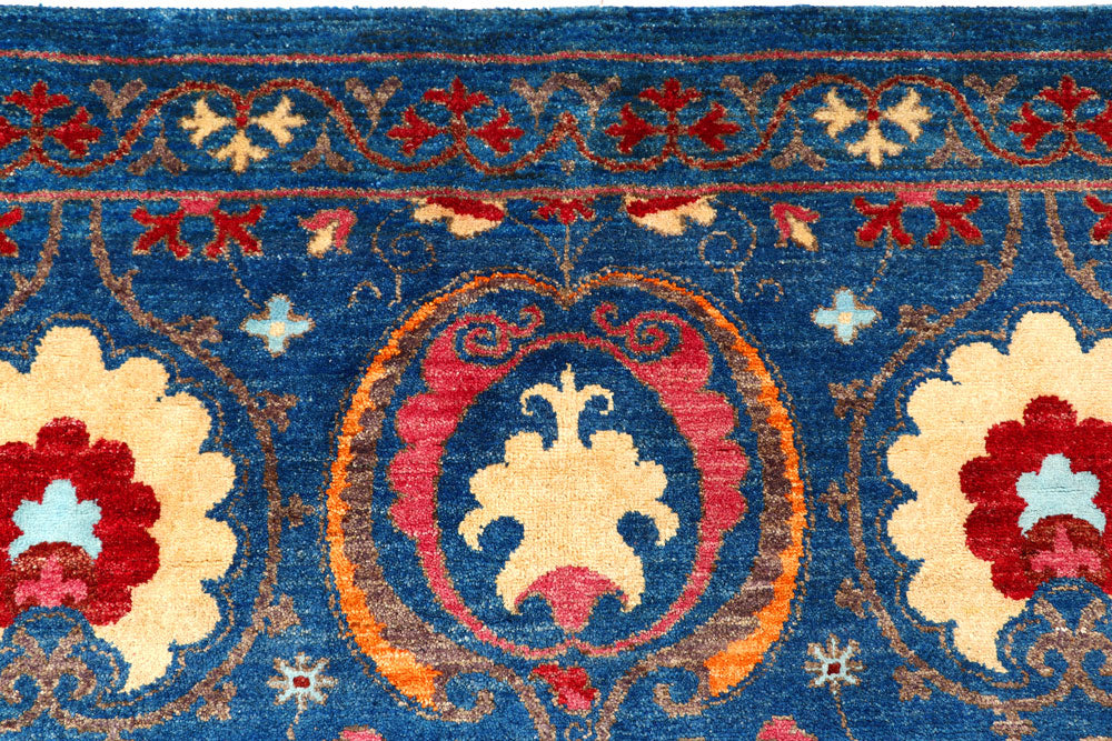 Blue Suzani 9' 1 x 12' - No. 56661 - ALRUG Rug Store
