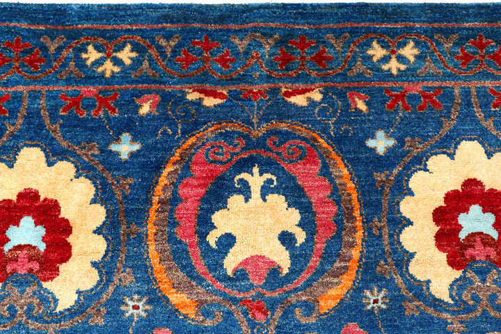 Blue Suzani 9' 1 x 12' - No. 56661 - ALRUG Rug Store