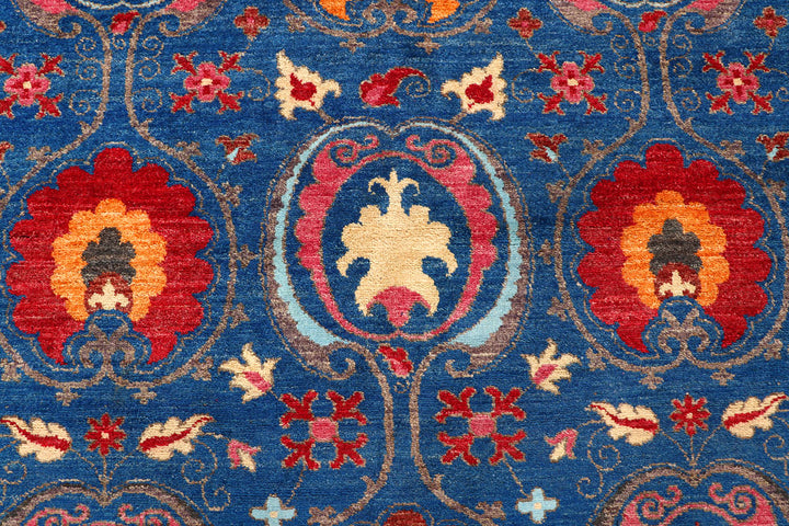 Blue Suzani 9' 1 x 12' - No. 56661 - ALRUG Rug Store