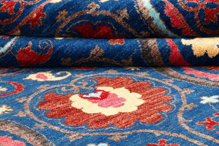Blue Suzani 9' 1 x 12' - No. 56661 - ALRUG Rug Store