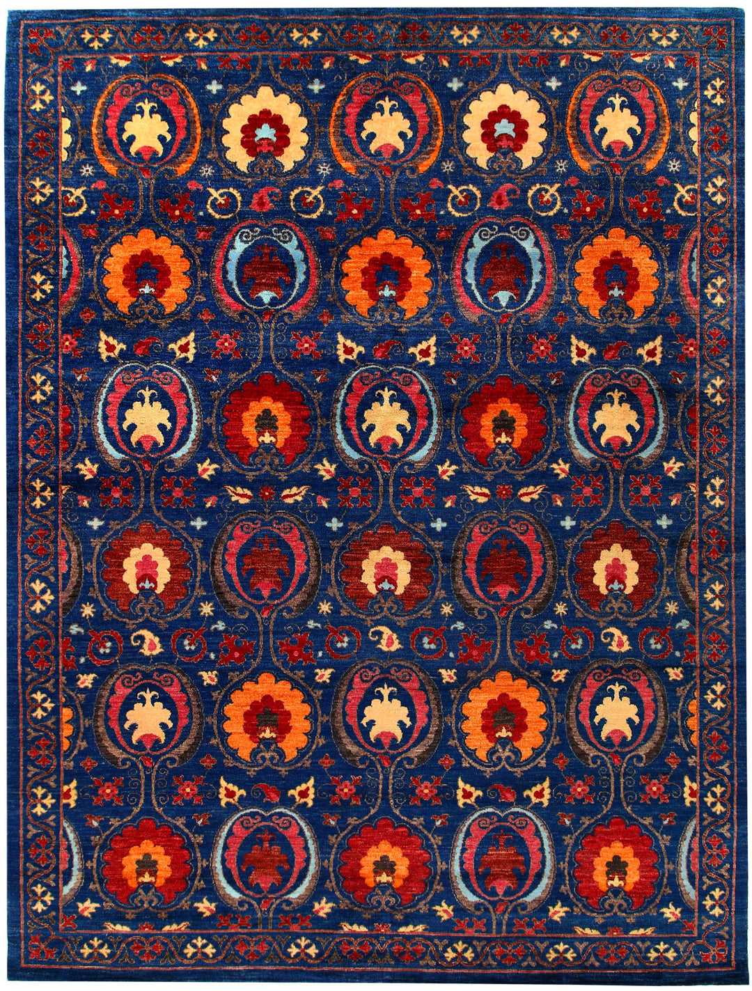 Blue Suzani 9' 1 x 12' - No. 56661 - ALRUG Rug Store