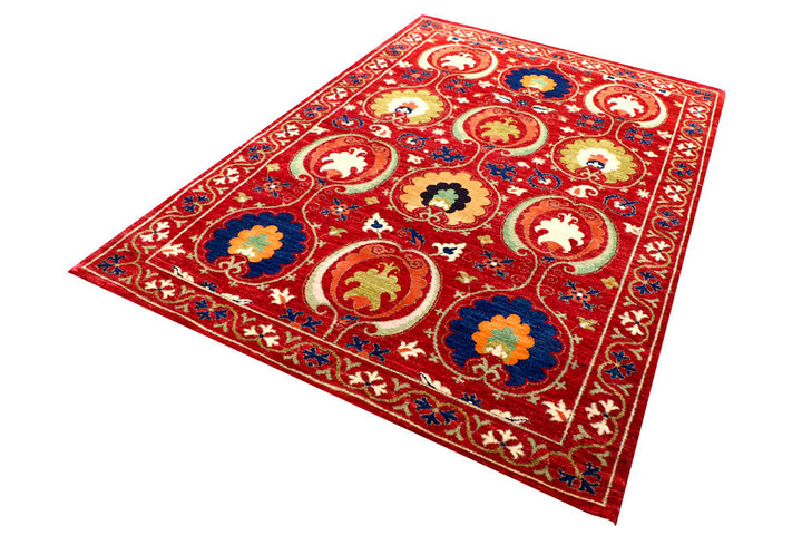 Firebrick Gabbeh 5' 8 x 8' 5 - No. 56662 - ALRUG Rug Store