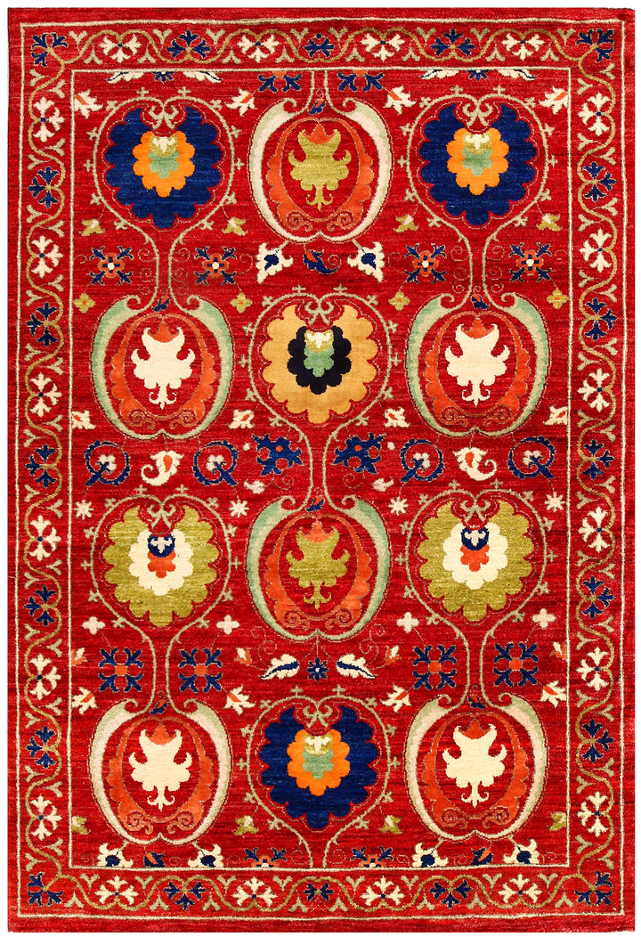 Firebrick Gabbeh 5' 8 x 8' 5 - No. 56662 - ALRUG Rug Store
