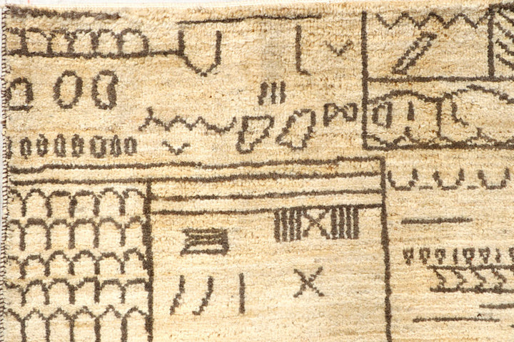 Wheat Gabbeh 4' 7 x 6' 6 - No. 56664 - ALRUG Rug Store