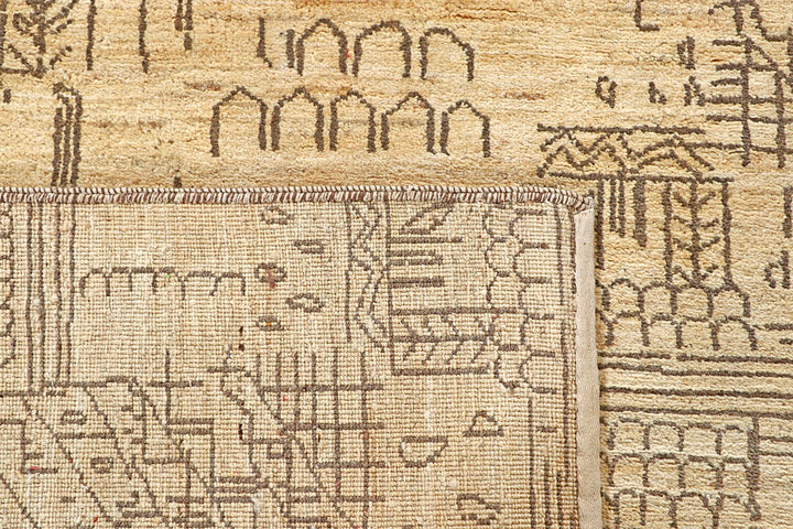 Wheat Gabbeh 4' 7 x 6' 6 - No. 56664 - ALRUG Rug Store