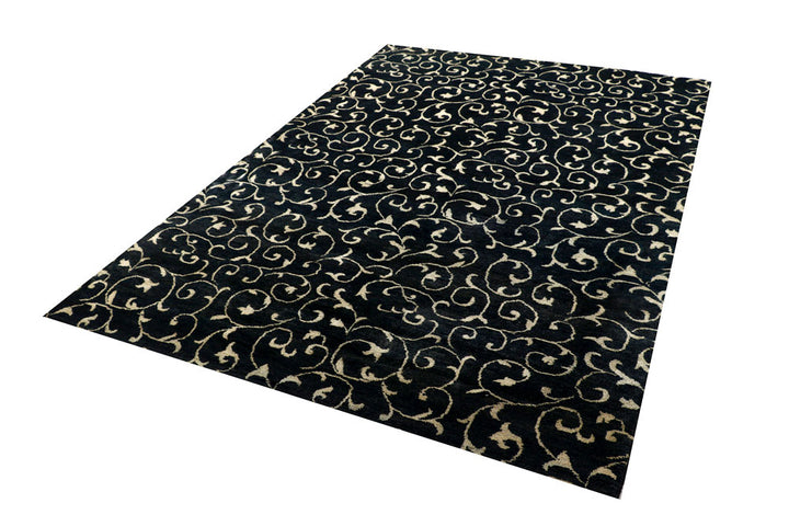 Black Gabbeh 5' 7 x 8' 2 - No. 56668 - ALRUG Rug Store