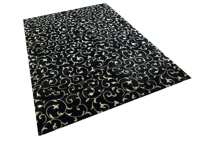 Black Gabbeh 5' 7 x 8' 2 - No. 56668 - ALRUG Rug Store