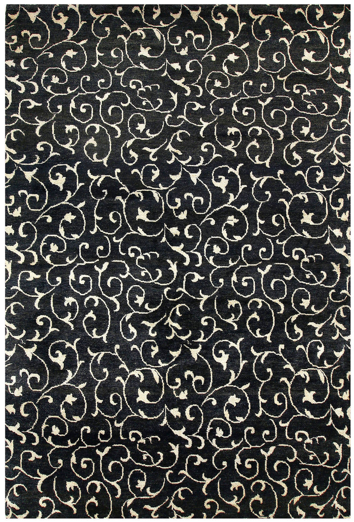 Black Gabbeh 5' 7 x 8' 2 - No. 56668 - ALRUG Rug Store