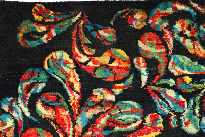 Black Gabbeh 4' 8 x 7' 1 - No. 56679 - ALRUG Rug Store