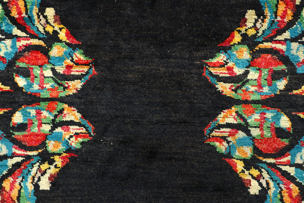 Black Gabbeh 4' 8 x 7' 1 - No. 56679 - ALRUG Rug Store