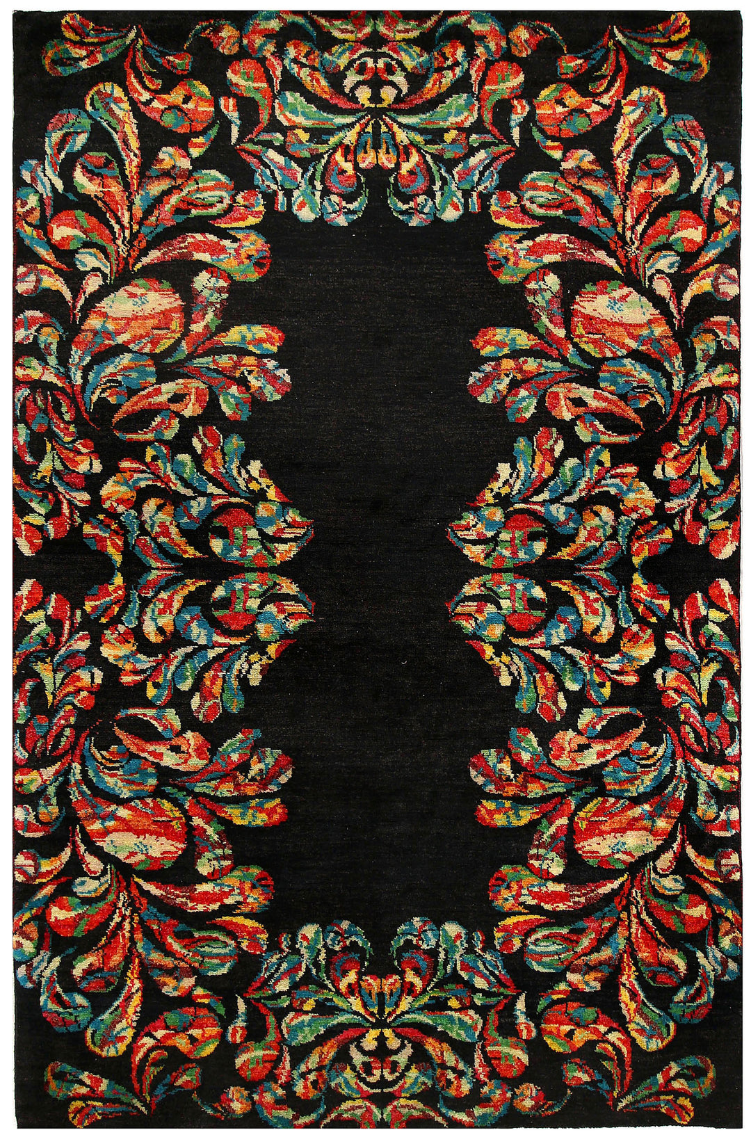 Black Gabbeh 4' 8 x 7' 1 - No. 56679 - ALRUG Rug Store
