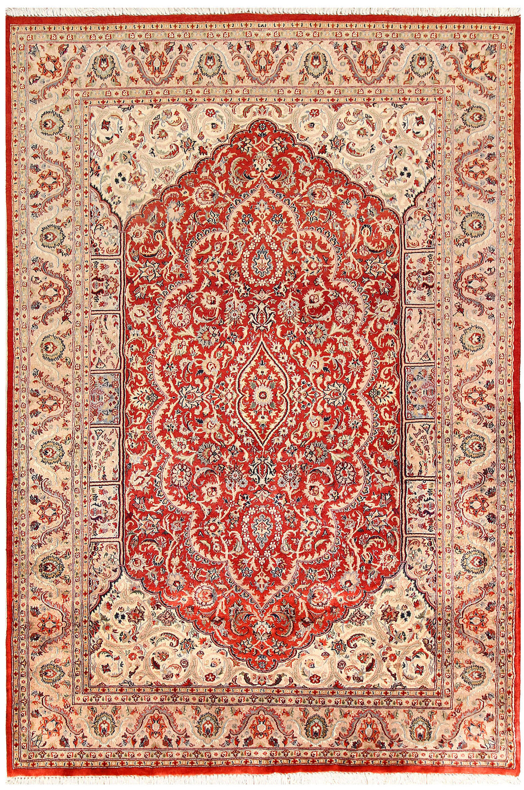 Orange Red Isfahan 5' 6 x 8' 1 - No. 56685 - ALRUG Rug Store